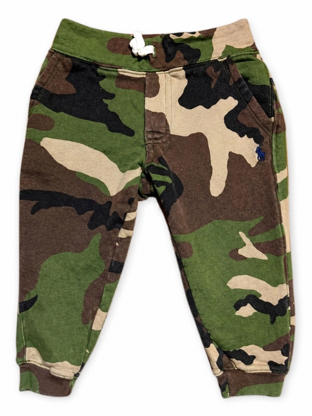 Polo Ralph Lauren 2T Camo Jogger Sweatpants | Army Fatigue Print Navy Pony|